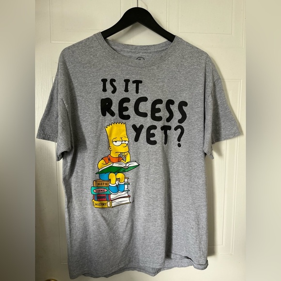 The Simpson Bart “Is it Recess Yet” Graphic Tee - Picture 1 of 5
